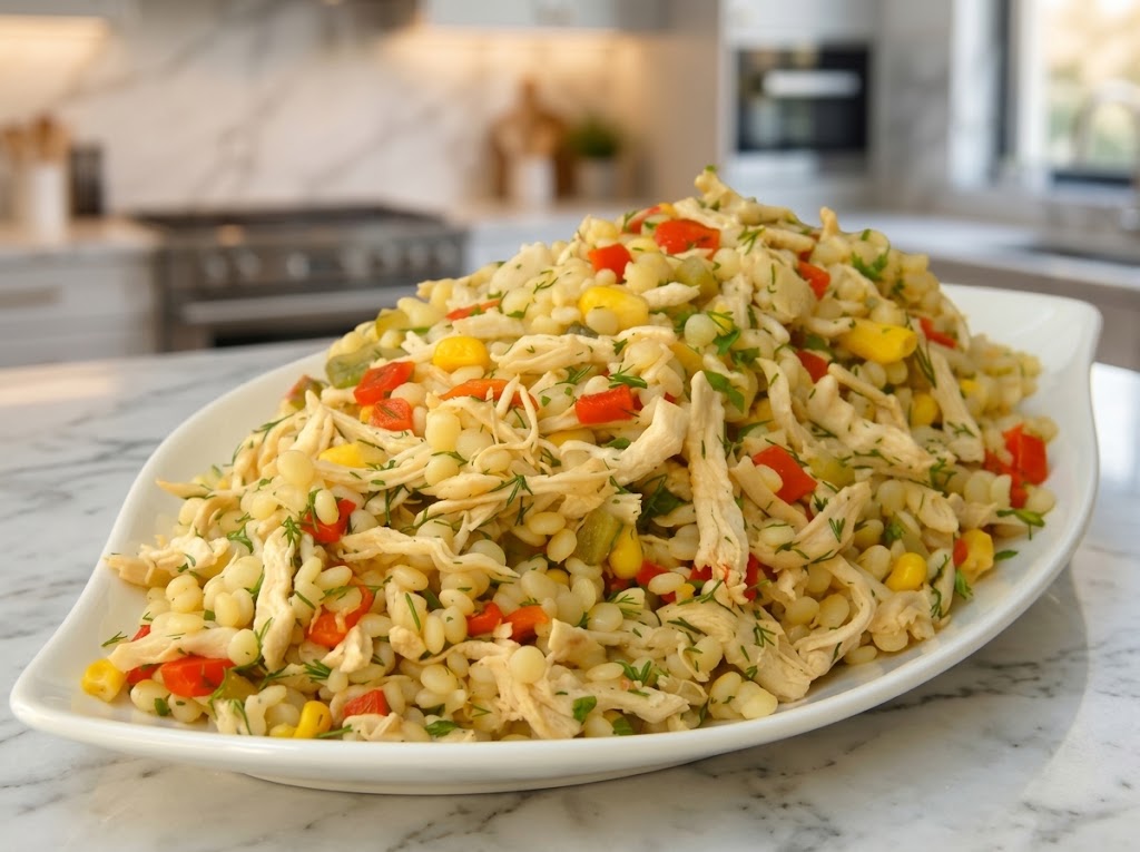 Tavuklu Kuskus Salatası Davet İkramı