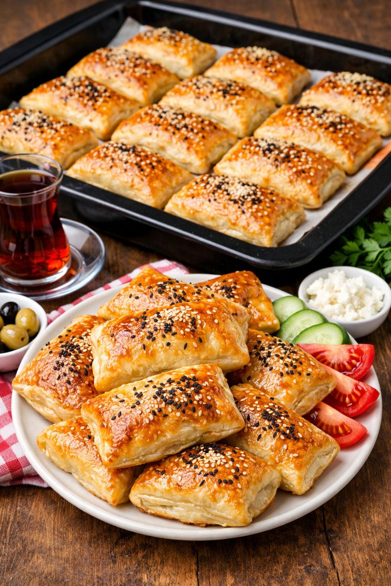 Ağızda Dağılan Mini Milföy Börek